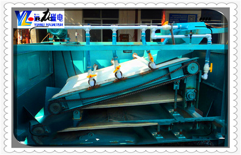 平板磁選機，山東平板全自動磁選機生產(chǎn)廠家_山東平板全自動磁選機生產(chǎn)廠家是永磁排列圖工作原理_選礦規(guī)格參數(shù)及執(zhí)行標準