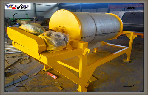 永磁筒式磁選機，賀州永磁筒式磁選機_遠力賀州永磁筒式磁選機的結構磁場分布圖